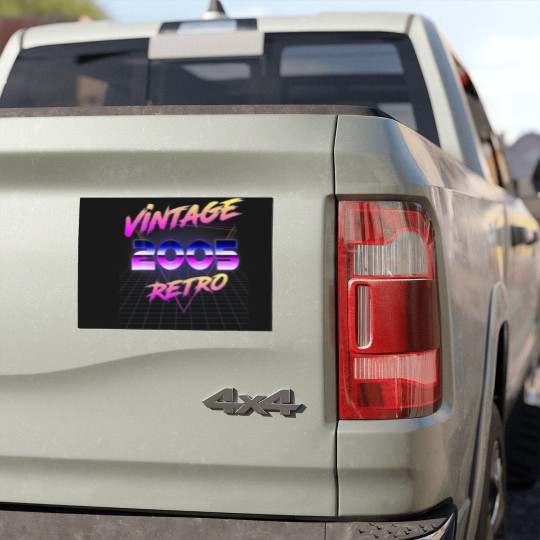 Discover Retro Vintage 80S 17Th Gift Birthday Men Women Vin Car Magnets