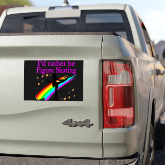 Discover RATHER BE FIGURE SKATING Car Magnets