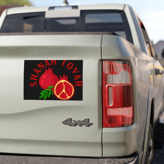 Discover Rosh Hashanah Shanah Tovah Pomegranates Car Magnets