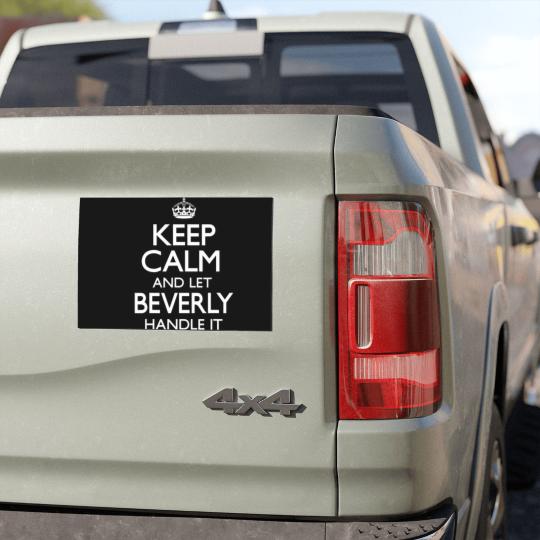 Discover Beverly Name Keep Calm Funny Car Magnets