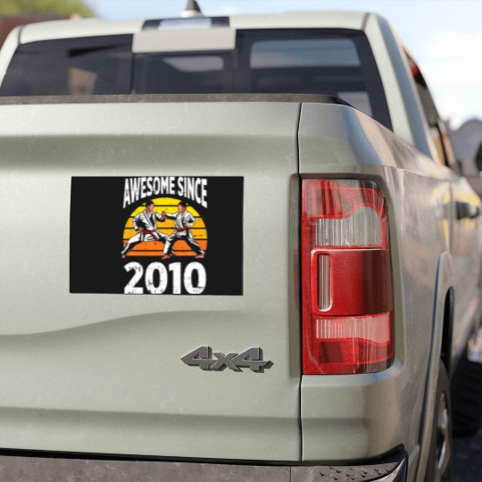 Discover Karate Awesome Since 2010 12Th Birthday 2 Years Ol Car Magnets