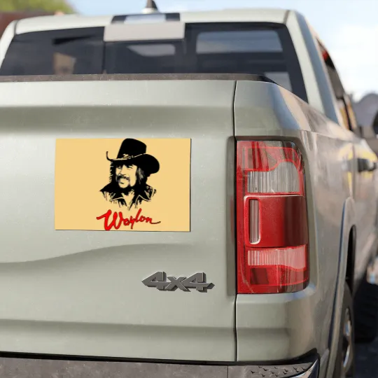 Discover Waylon Jennings Outlaw Movement In Country Music Unisex Car Magnets, The Waylors the house band Car Magnets