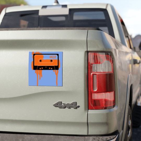 Discover Orange vintage cassette tape Car Magnets