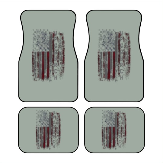 Discover upchurch family american flag t Car Mats
