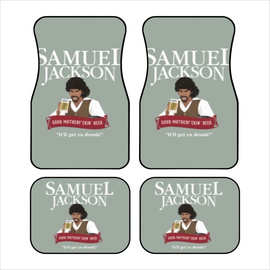 Discover Samuel Jackson Good Motherfckin_ Beer Car Mats