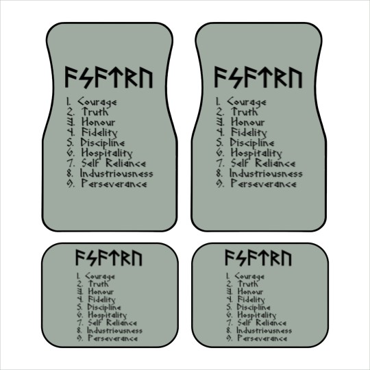 Discover asatru virtues Car Mats