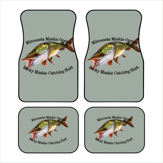Discover Minnesota Muskie Fishing Opener Car Mats