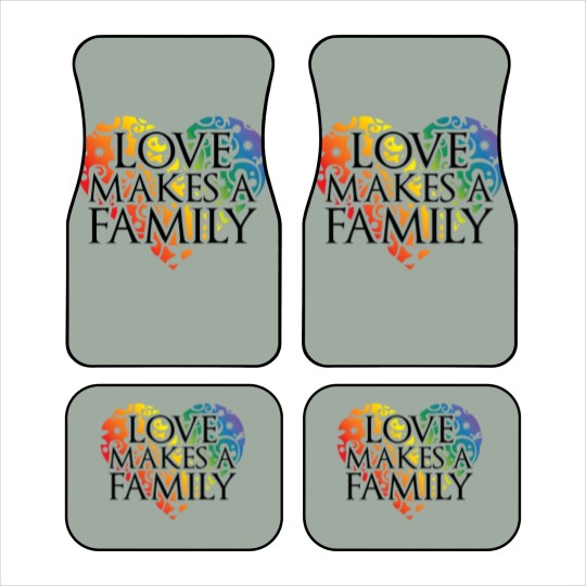 Discover LOVE Makes A Family Car Mats