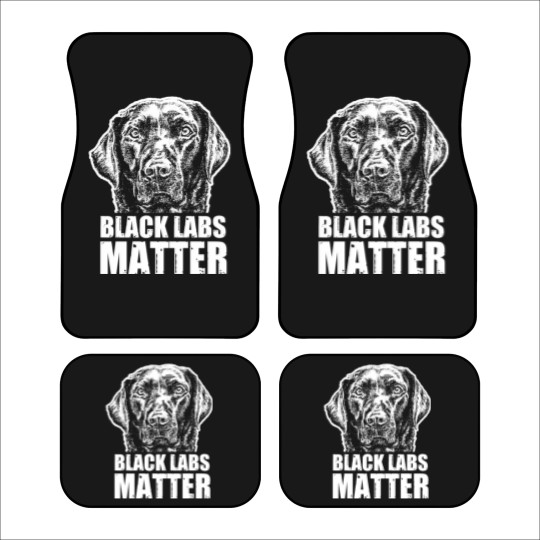 Discover Black Labs Matter Funny Dog Animal Lover Car Mats