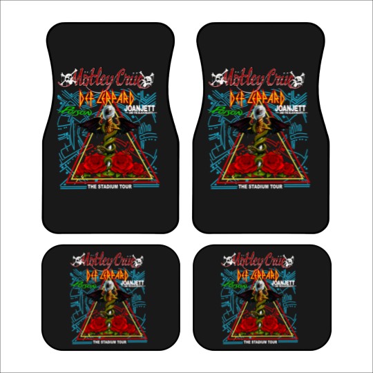 Discover The Stadium Tour 2022 Car Mats Def Lepard Motley Crue Poison Joan Jett Car Mats. 2022 Stadium Tour
