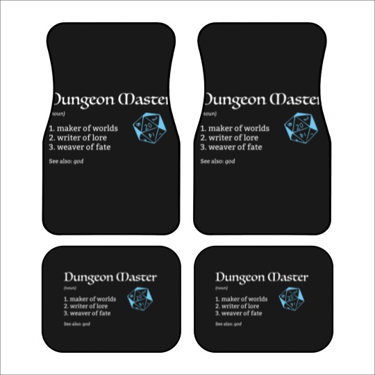 Discover DD Dungeon Master DM for Dungeons and Dragons Car Mats