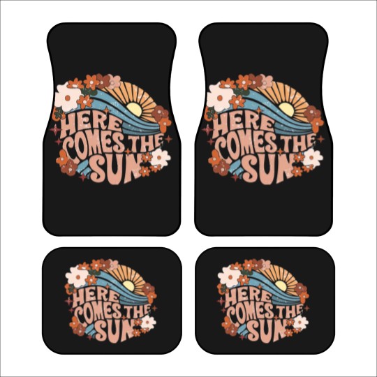 Discover Here Comes The Sun Car Mats, Here Comes The Sun Vintage Car Mats