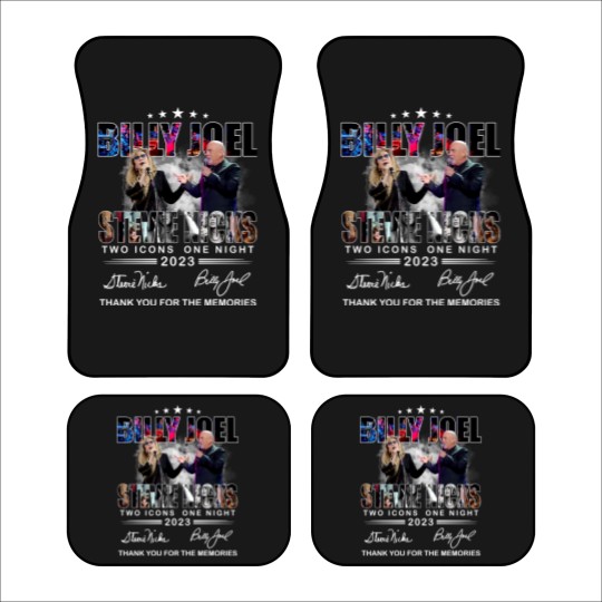 Discover Billy Joel Stevie Nicks Two Icons One Night 2023 Thank You Car Mats