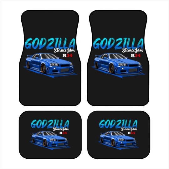 Discover SKYLINE R34 Blue Car Mats