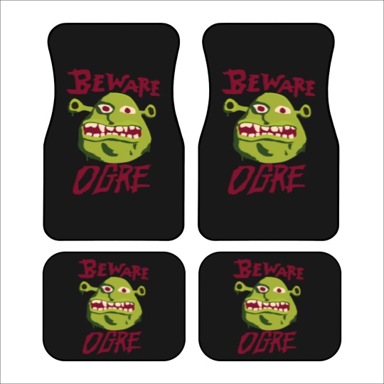 Discover Beware Ogre Shrek Sign Classic Car Mats