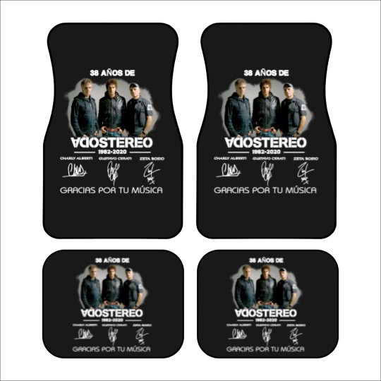 Discover 38 Anos De Soda Stereo 19822020 Gracias Por Tu Música, Designer Camiseta clásica Car Mats