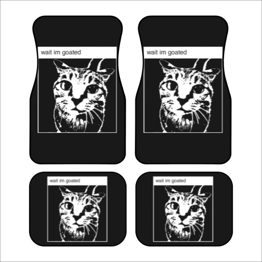 Discover wait i'm goated funny meme t Car Mats