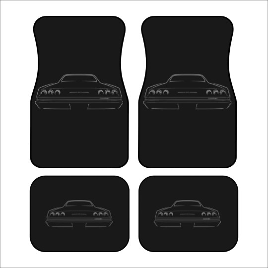Discover 1965 Impala SS - rear Stencil white Car Mats
