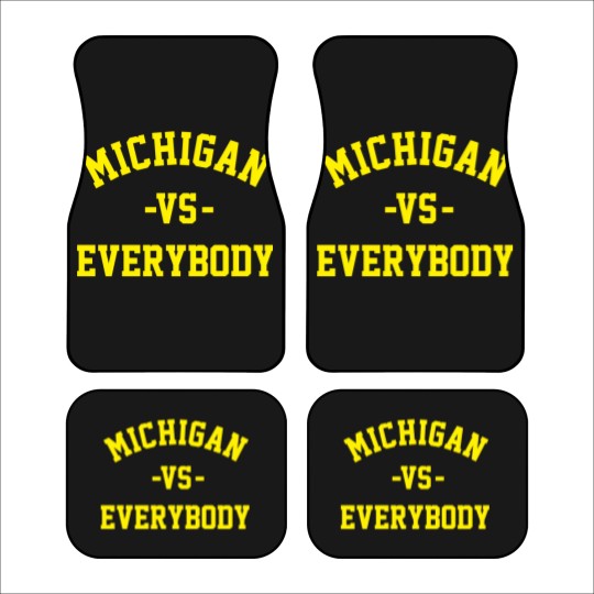 Discover Michigan Vs Everybody Car Mats, College Team Car Mats, Wolverines Football Fan Gear