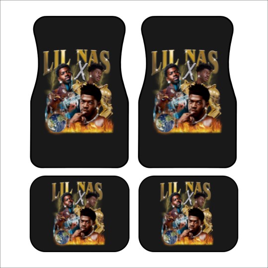 Discover Lil nas X Car Mats, Lil nas X Vintage Bootleg Car Mats, Lil nas X Vintage Retro Graphic Car Mats