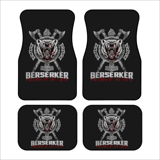 Discover Berserker Viking Norse Pagan Bear Warrior Car Mats