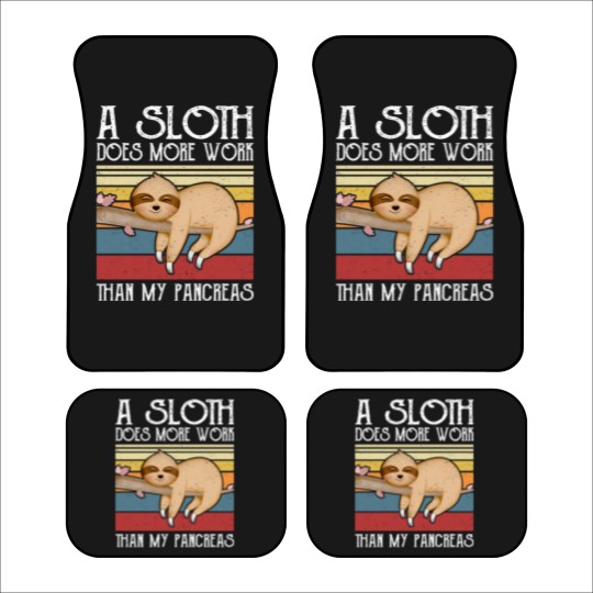 Discover A Sloth Does More Work Than My Pancreas, Car Mats