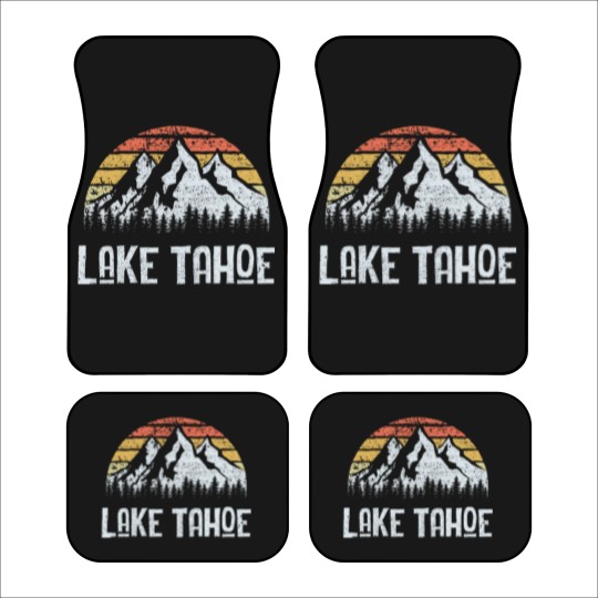 Discover Vintage Retro Lake Tahoe Car Mats