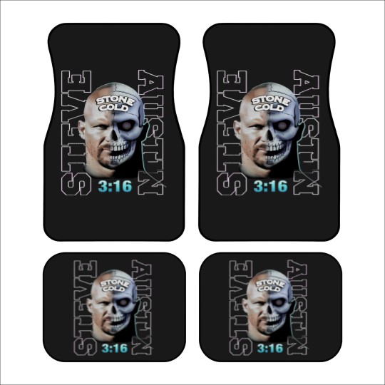 Discover Stone Cold Steve Austin Vintage 90s Bootleg Style Car Mats, Stone Cold Steve Austin Car Mats