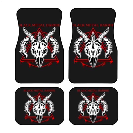 Discover Black Metal Barbie - Black Metal - Car Mats