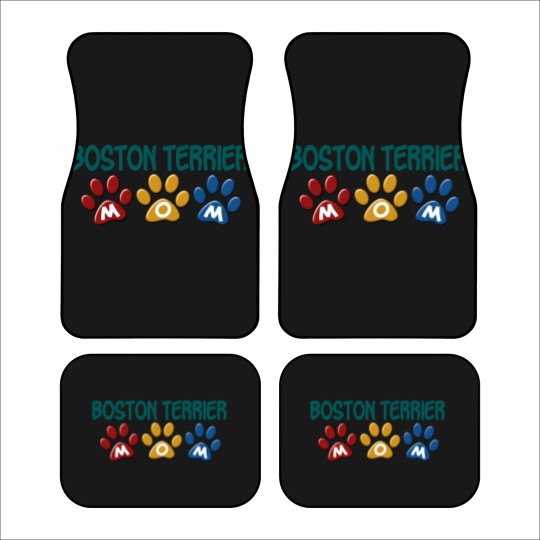 Discover BOSTON TERRIER MOM Paw Print 1 Car Mats