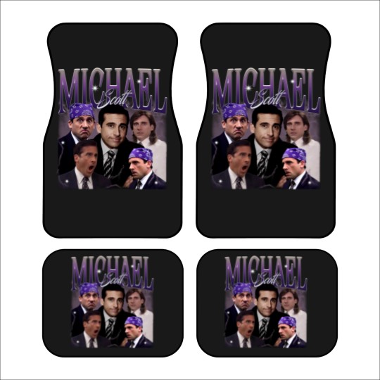 Discover Retro Michael Scott Car Mats, Limited Michael Scott Vintage Car Mats, Michael Scott Gift