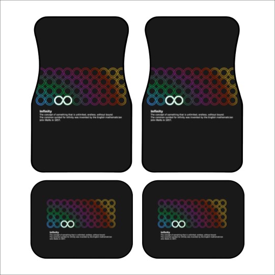 Discover Infinity math symbol Car Mats