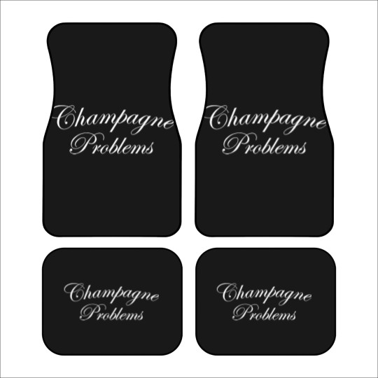 Discover Champagne Problems - funny humor retro Car Mats - XS-5X - Soft Blend Adult Unisex Soft Car Mats