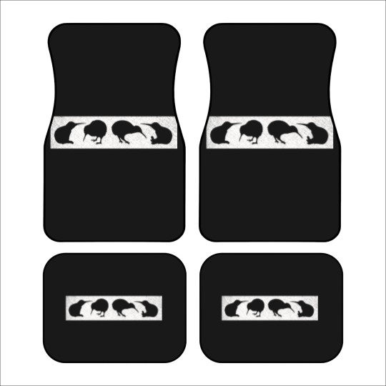 Discover Kiwi Bird Silhouettes New Zealand Animal Car Mats