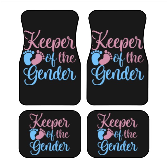 Discover Gender Reveal Car Mats, Keeper Of The Gender Car Mats, Gender Reveal Ideas, Gender Reveal Party Car Mats