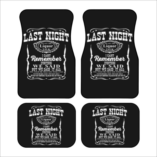 Discover Last Night We Let the Liquor Talk Whiskey Car Mats Cotton T Wallen Car Mats Raised on Country Music Car Mats Wild West Women Western
