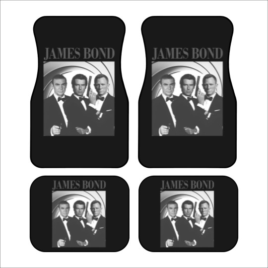 Discover James Bond Movie Car Mats, James Bond Car Mats, Vintage Car Mats