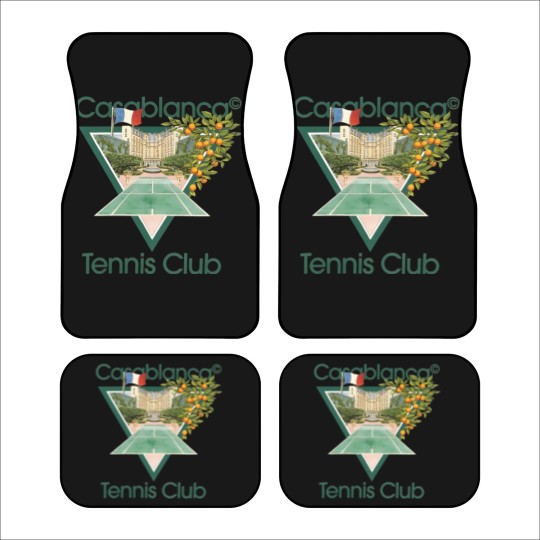 Discover Vintage Casablanca Tennis Club Car Mats