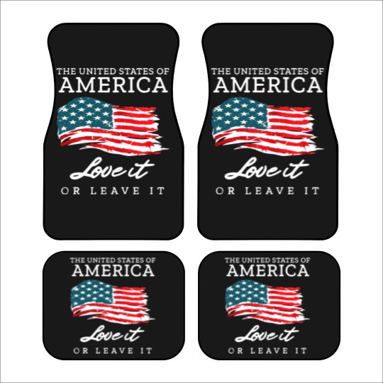 Discover The United States Of America Love It Or Leave It Car Mats
