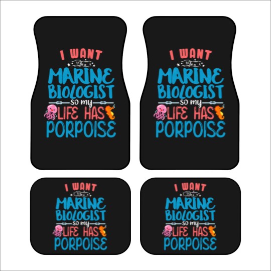 Discover Marine Biology Future Marine Biologist Gift Saying Car Mats