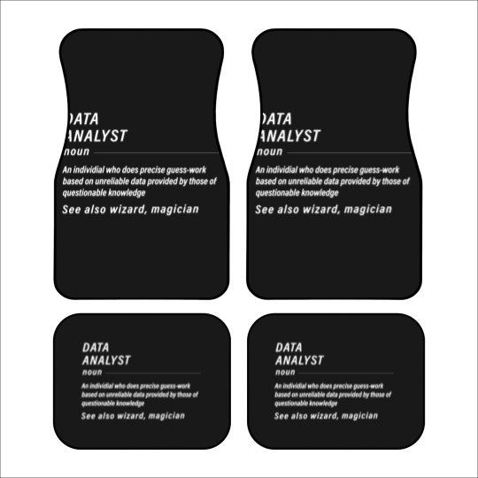 Discover Funny Data Car Mats for Data Analysts Gift Men Car Mats