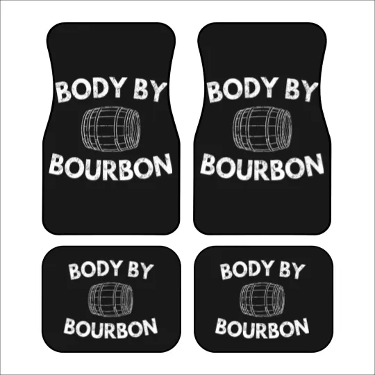 Discover Body by Bourbon Unisex Car Mats, Funny Kentucky Bourbon Lover