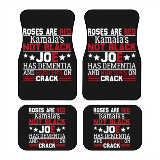 Discover Biden roses are red kamalas not black joe Car Mats