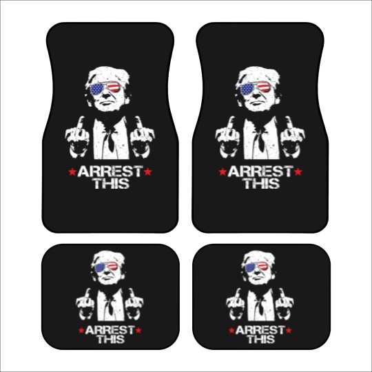 Discover Donald Trump Arrest This Funny Car Mats 2024 Elections - Adults and Kids