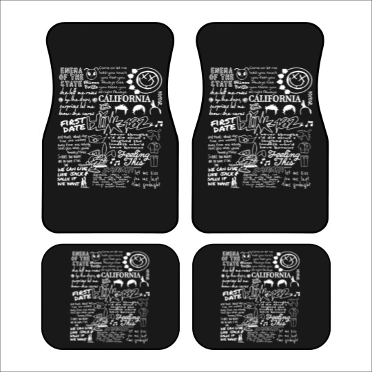 Discover B182 Car Mats, Blink -182 World Tour 2023, Pop-Punk Band Car Mats