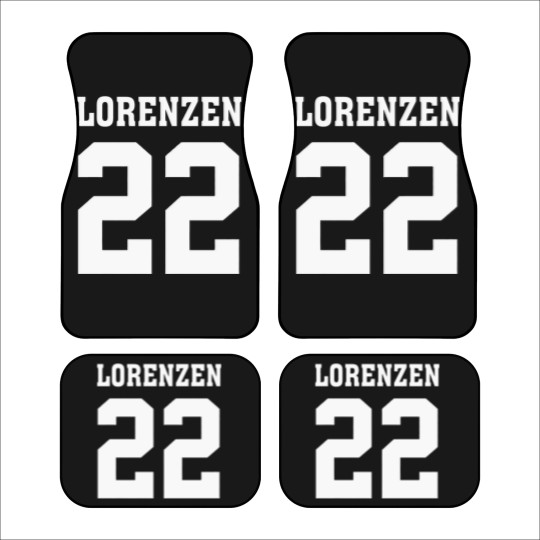 Discover Lorenzen 22 Hefty-Lefty Legend Football College Jared 2 Sides Car Mats