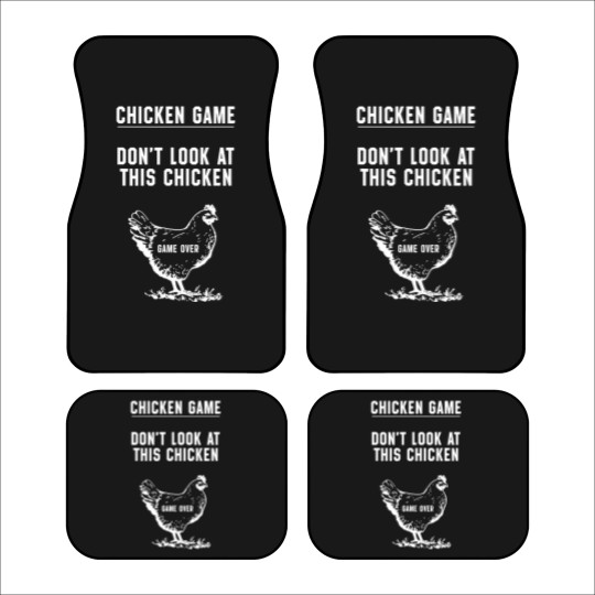 Discover chicken game don't look at this chicken game over t Car Mats