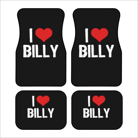 Discover I Love Billy  3 Car Mats