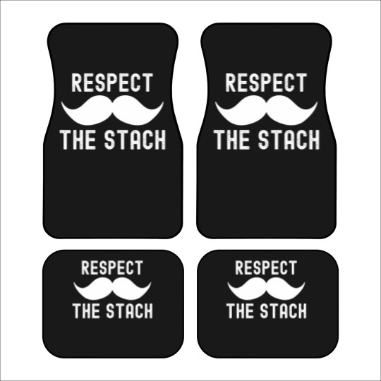 Discover funny mustache respect the stache t Car Mats