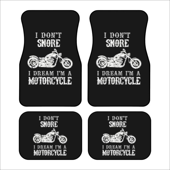 Discover I Don't Snore I Dream I'm A Motorcycle Biker Dad G Car Mats